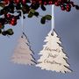 Personalised Gold First Christmas Tree Decoration, thumbnail 2 of 7
