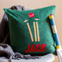 Cricket Personalised Cushion, thumbnail 1 of 5