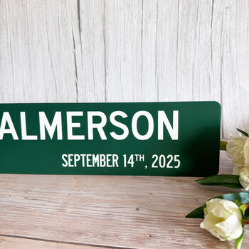 Personalised Wedding Road Sign America, 2 of 4
