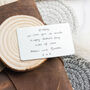 Stainless Steel Personalised Handwriting Wallet Card, thumbnail 1 of 5