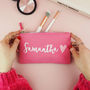 Personalised Pink Make Up Bag, thumbnail 1 of 4