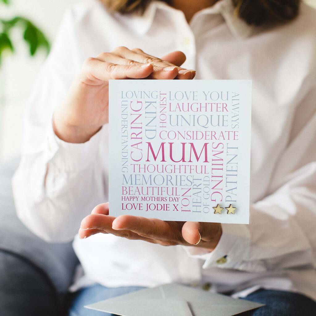 Mother's Day Word Art Card By Jodie Gaul | notonthehighstreet.com