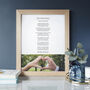 Anniversary Personalised Photo Poem Print, thumbnail 7 of 8