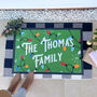 Personalised Christmas Lights Family Doormat, thumbnail 4 of 5