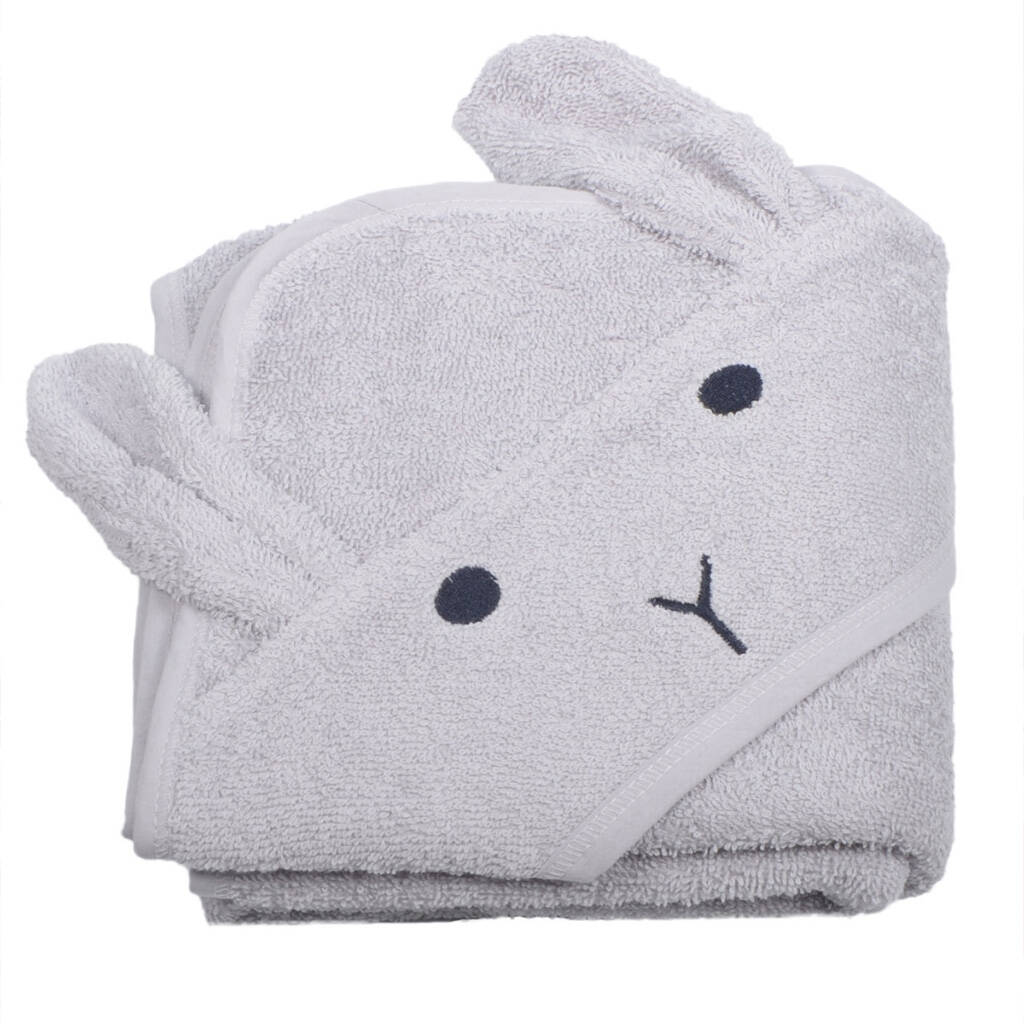 Newborn Bunny Rabbit Hooded Towel By Bebeach Kids