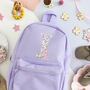 Liberty Of London Initial Children's Backpack Purple, thumbnail 2 of 8