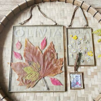 Personalised Flower Press And Frame Craft Kit, 7 of 7