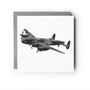 Avro Lancaster – Military Aviation Card Illustration, thumbnail 2 of 6