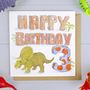 Dinosaur Happy 3rd Birthday Card, thumbnail 3 of 3