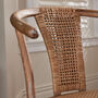 Vintage Wood And Rattan Dining Chair, thumbnail 3 of 5