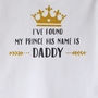 Baby Girl Prince Daddy Vest, thumbnail 2 of 4