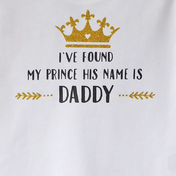 Baby Girl Prince Daddy Vest, 2 of 4
