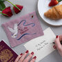 Valentine's Personalised Embroidered Keepsake Envelope, thumbnail 3 of 8