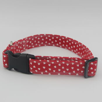 White Hearts On Red Dog Collar, 8 of 9