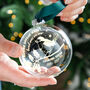 Robins Appear… Foiled Memorial Bauble, thumbnail 3 of 5