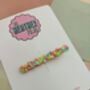 Pastel Pink, Yellow And Blue Thin Bubble Hair Clip / Y2 K Aesthetic Barrette / Colourful Resin Clip / Birthday Gift For Friend, thumbnail 3 of 5