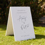 Calligraphy Wedding Welcome Sign, thumbnail 1 of 5
