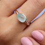 Sterling Silver And Semi Precious Chalcedony Ring, thumbnail 2 of 6