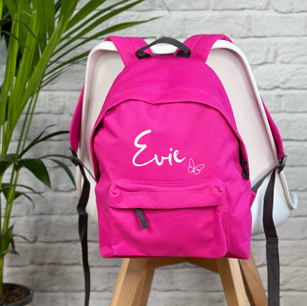 Butterfly Personalised Girls Rucksack, 1 of 5
