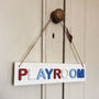 Children's Playroom Wooden Sign Door Plaque, thumbnail 1 of 2
