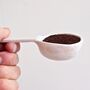 Handmade Oatmeal Pottery Coffee Scoop / Spoon, thumbnail 8 of 10