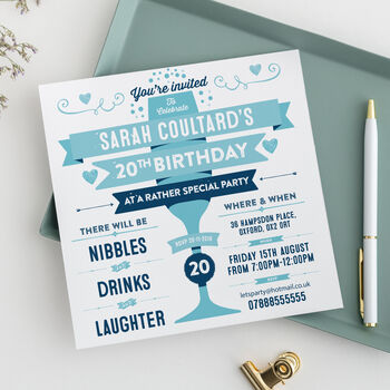 Personalised Birthday Party Invitations, 2 of 5