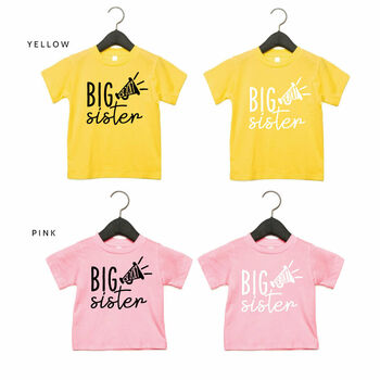 Personalised Big Sister Announcement T Shirt, 4 of 8