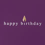 Birthday Card With Gold Foil Candle Flame, thumbnail 2 of 4