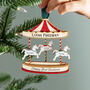 First Christmas Carousel Wooden Hanging Decoration, thumbnail 4 of 4