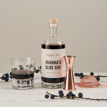 Personalised Make Your Own Sloe Gin Kit, 2 of 3