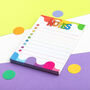 Colourful Notes A6 Notepad, thumbnail 2 of 5