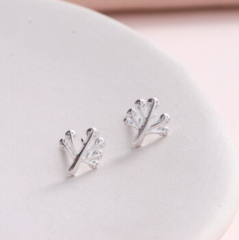 Sterling Silver Blossom Tree Earrings Studs, 4 of 4