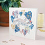 Personalised Congratulations Love Heart Wreath Card, thumbnail 2 of 2