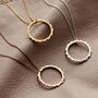 Personalised Scalloped Circle Necklace, thumbnail 6 of 11
