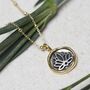 Gold Plated Sterling Silver Lotus Necklace, thumbnail 6 of 12