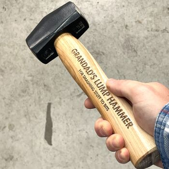 Personalised Wooden Club Hammer, 2 of 4