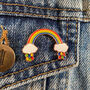 Bright Rainbow Pin Badge, thumbnail 1 of 5