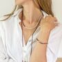 Garnet And Sterling Silver Long Necklace, thumbnail 8 of 10
