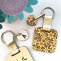 Personalised March Birth Flower Keyring, thumbnail 3 of 3