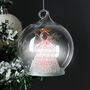 Personalised Christmas Message LED Angel Bauble, thumbnail 4 of 5