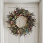 60cm Pre Lit Autumn And Christmas Wreath, thumbnail 1 of 4