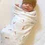 Small Flower Swaddle Blanket, thumbnail 4 of 5