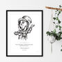 Alice In Wonderland The Mad Hatter Art Print, thumbnail 3 of 4