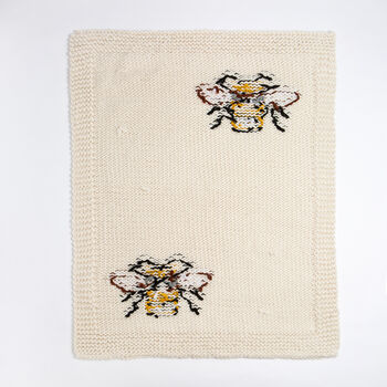 Bee Blanket Easy Knitting Kit, 5 of 6