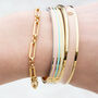 Paperclip Chain Bracelet Gold Or Silver, thumbnail 2 of 4