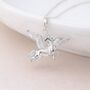 Personalised Sterling Silver Pegasus Pendant Necklace, thumbnail 1 of 10
