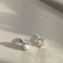 Starburst Diamond Brilliant Cut Solitaire Earrings, thumbnail 2 of 6