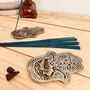 Silver Hamsa Hand Metal Incense Stick And Cone Holder, thumbnail 6 of 6