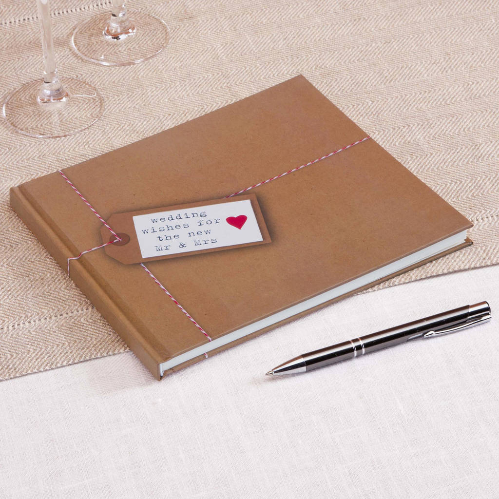 wedding wishes wedding guest book by 2by2 creative