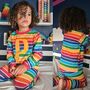 Personalised Rainbow Kids Pyjamas, thumbnail 3 of 8